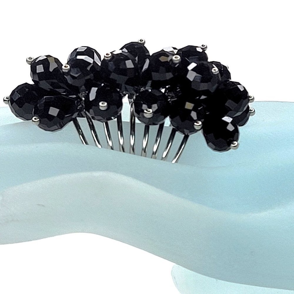 Crystal Ring, Crystal Bicone Beaded Cluster Ring